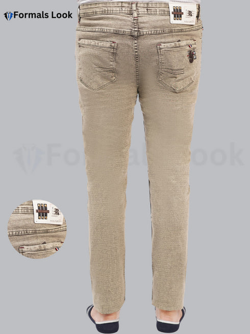 Light Camel Color Ultra Stretch In Imported Stuff Jeans Pant